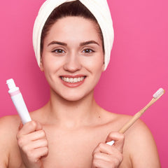 13078 Premium Plastic Toothbrush With Plastic Round Box for Men and Women, Kids, Adults Plastic Toothbrush (10 pcs Set / Mix Color) 