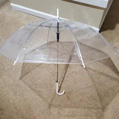 White Transparent  Long Umbrella (1 Pc)