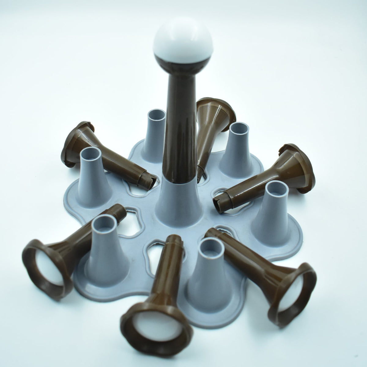 Glass stand for fridge or dining table.