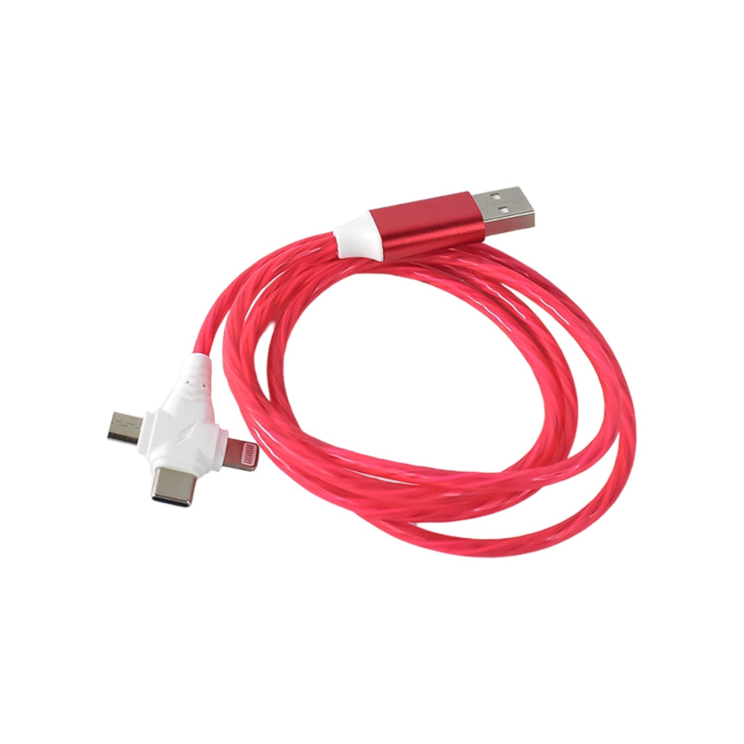 3 in 1 Charging Cable Light Up Fast Charger Lighting Cable