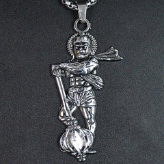 Hanuman Ji Pendant with Gada Religious Jewellery for Men and Women (1 Pc)