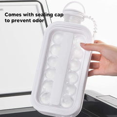 Ice Cube Trays 2 in 1 Portable Ice Ball Maker, 17 Round Ice Cube Mold  (1 Pc)