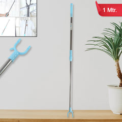 Stainless Steel Telescopic Pole Clothes Hooks Hanger (1 Pc / 1 Mtr.)
