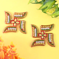 Decorative Swastik Sticker (2Pc Set)