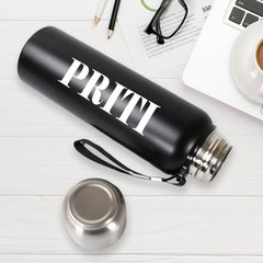 Customize Stainless Steel Water Bottle, Fridge Water Bottle, Stainless Steel Water Bottle Leak Proof, Rust Proof, Cold & Hot Thermos steel Bottle| Leak Proof | Office Bottle | Gym | Home | Kitchen | Hiking | Trekking | Travel Bottle (800ML)