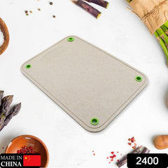 2400  Kitchen Chopping Board Household Double-sided Cutting Board Knife Board Vegetable Cutting and Fruit Multi-purpose Plastic Sticky Board Cutting board