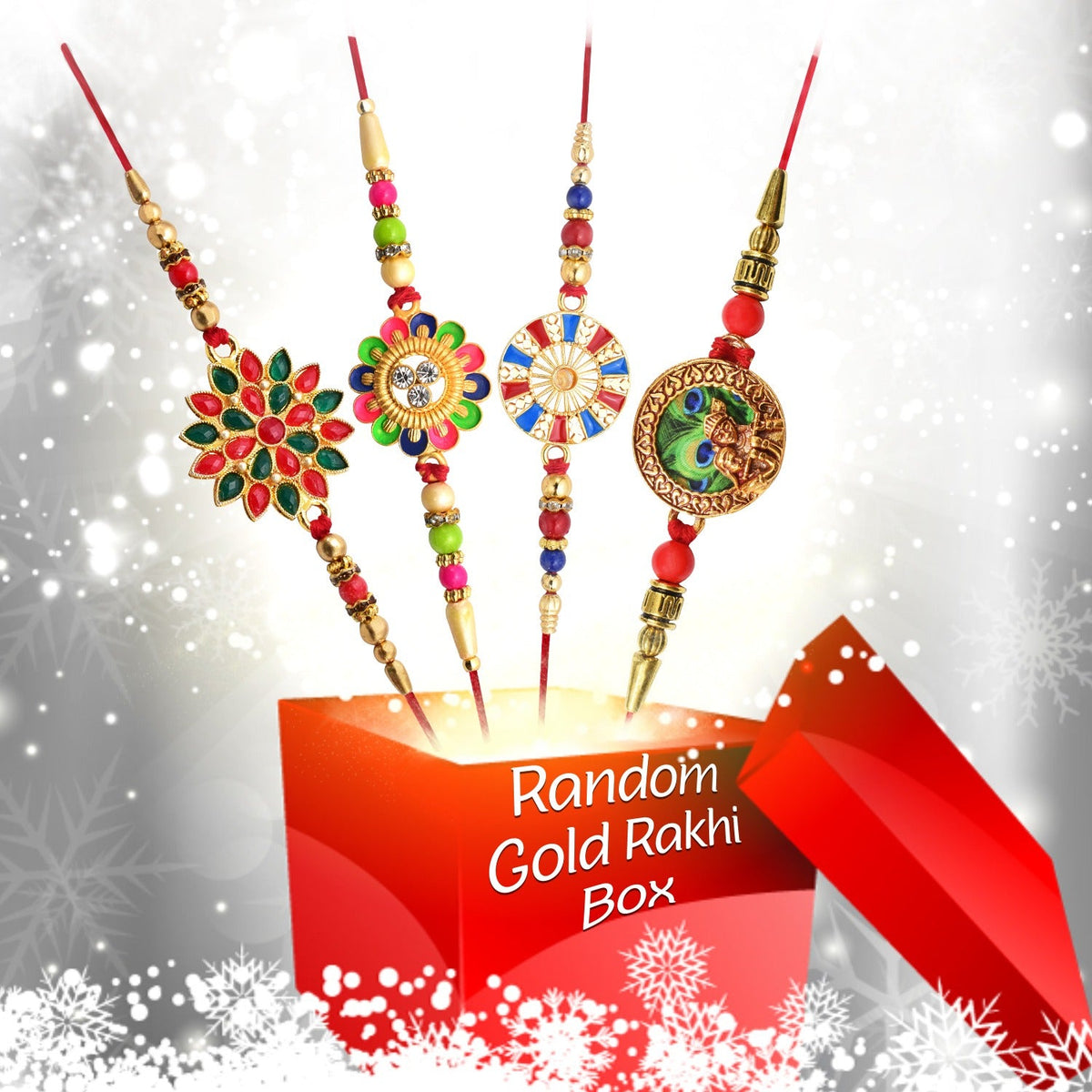 Random Golden Rakhi  (1 Pc Rakhi)