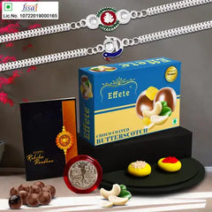 silver rakhi combo
