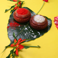 Rakhi for Brother Set of 1 with Dish, Silver Coin & Greeting Card, Rakhi for Brother and Bhabhi, Rakhi with Gift for Brother, Rakhi for Kids, Rakhi Set, Rakhi Combo (K1_D1_AA3)