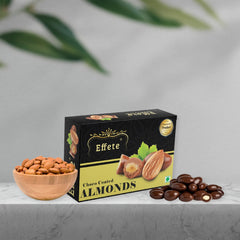 Rakhi For Brother And Bhabhi With Chocolate Almonds 32gm With Pooja Coin & Greeting Card, Bhai Bhabhi Rakhi Set With Gift, Rakhi For Brother And Bhabhi With Sweets, (K1_455_CA32)