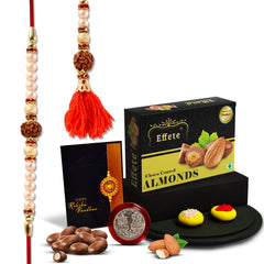Rakhi For Bhaiya And Bhabhi With Chocolate, Rakhi For Bhaiya And Bhabhi(K1_451_CA32)