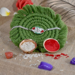 Rakhi for Brother Set of 2 with Candles, Silver Coin & Greeting Card, Rakhi for Brother and Bhabhi, Rakhi with Gift for Brother, Rakhi for Kids, Rakhi Set, Rakhi Combo (K2_A21+A32_12958)
