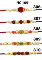 Rudraksh Rakhi Combo with Chocolate Magic 32gm (K5_NC109_CM32)
