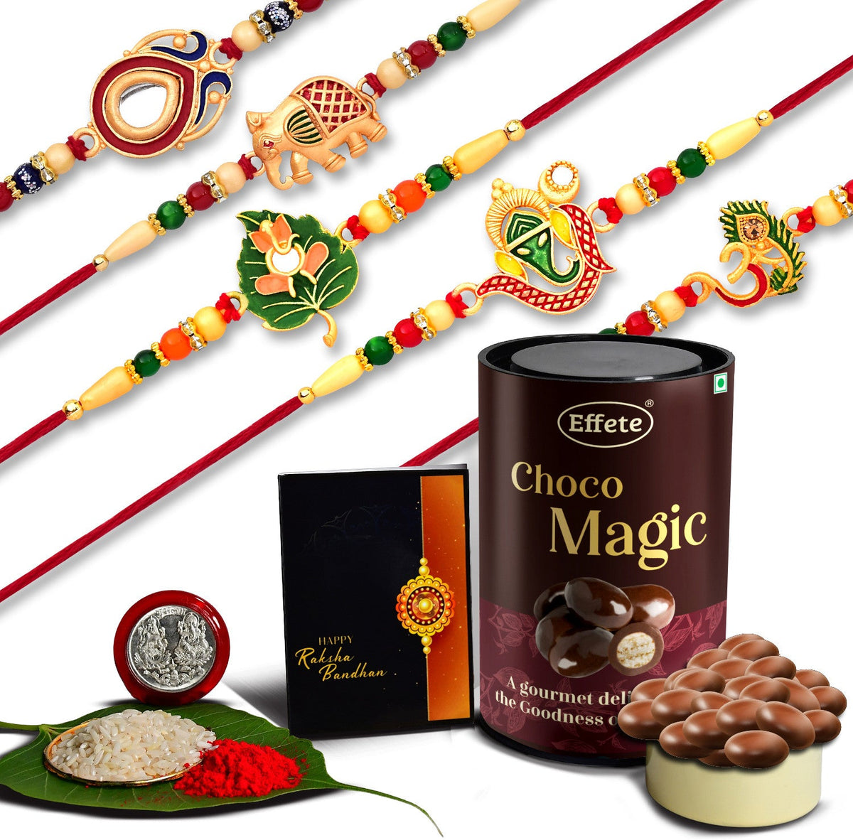 designer rakhi set