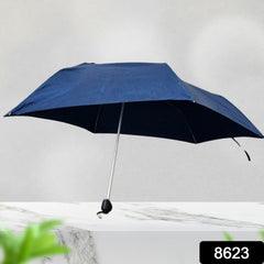 3-Fold Sun & Rain Protective Foldable Umbrella (1 Pc)