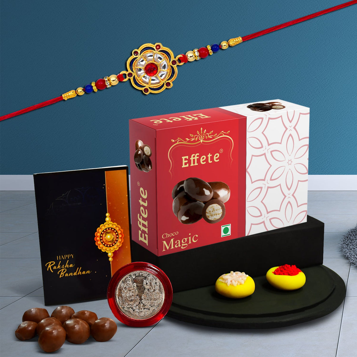 stone rakhi combo