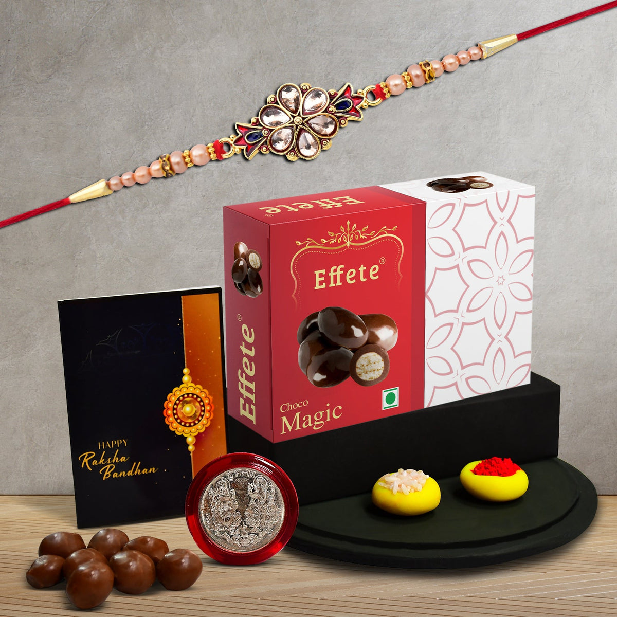 Stone Rakhi Combo