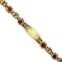 Om And Rudraksh Personalized Bracelet