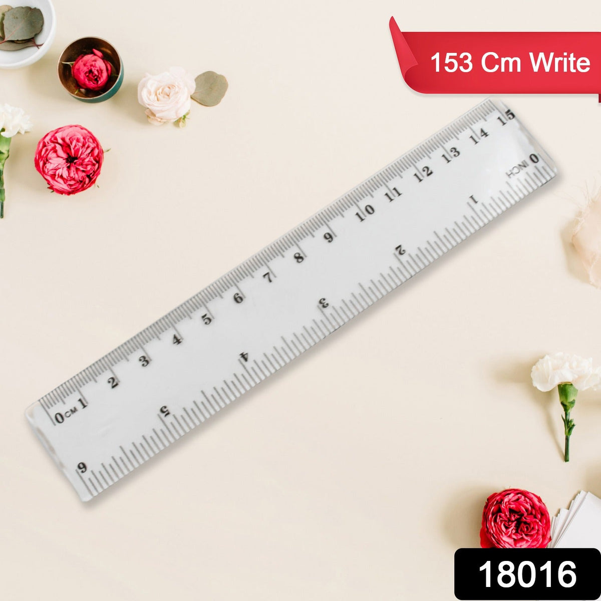 15Cm Ruler For Student Purposes While Studying And Learning In Schools And Homes Etc. (1Pc)