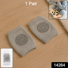 Soft Light Grey Toddler Woolen Knee Warmers