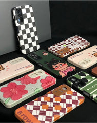 Leather Silicone Cartoon Hard Case For Oppo
