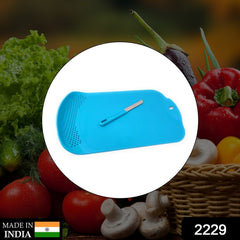 2229 Chop & Drain Vegetables Fruits Chopping Board Sleek Knife