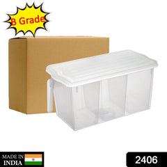 2406 Refrigerator Organizer Fresh-Keeping Box Case Kitchen Storage Box