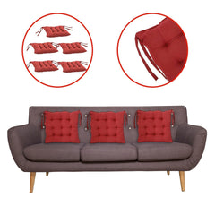 Indoor and outdoor chair pad with ties