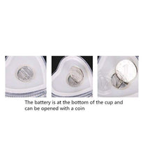 Heart Shape Blinking LED Glass Cup