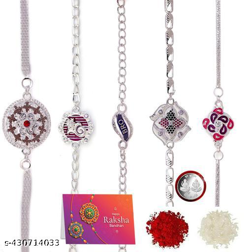 Silver Rakhi Set