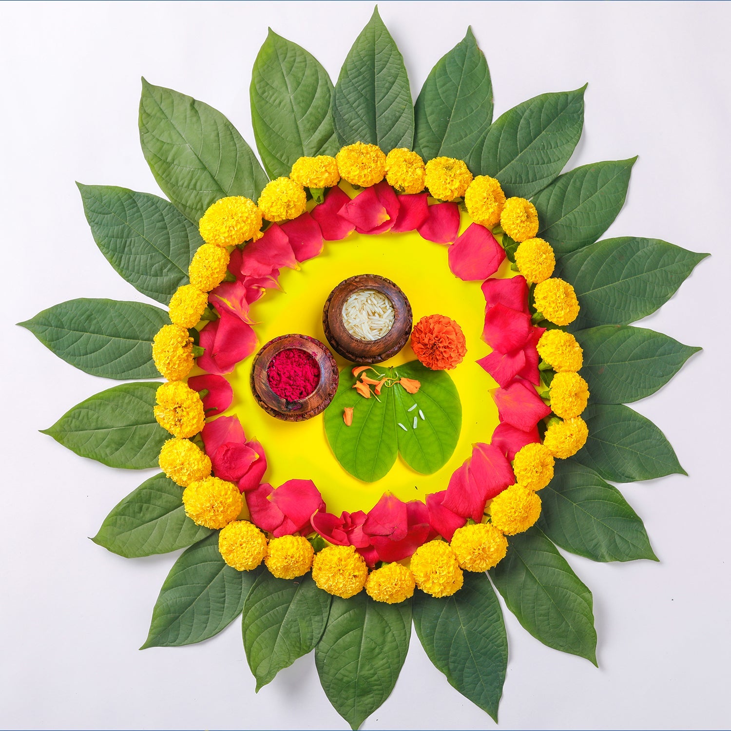 Diamond Rakhi With Red Mina Work With Square Pooja Thali Set ,Silver Color Pooja Coin, Roli Chawal & Greeting Card