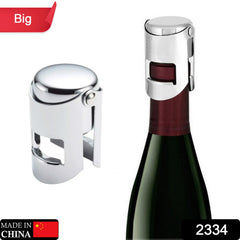 2334 Stainless Steel Sealed Sparkling Champagne Bottle Stopper Big size DeoDap