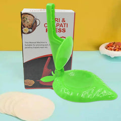 5781 Strawberry Shape Unbreakable Multicolor Plastic Puri Maker Press Machine with Manual Handle Machine for making small Puri - Papad - Khakra (1 Pc Mix Color)