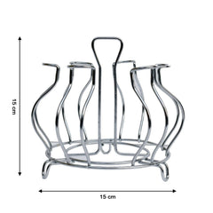 2134 Stainless Steel Glass Holder Glass Hanging Organizer for Kitchen Bars Pubs DeoDap