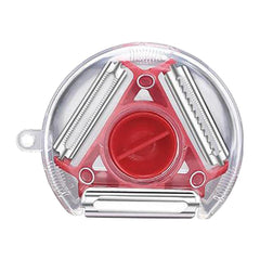 2774A  3 in 1 Multi Function Three Use Rotary Hanging Round Planer Peeler and Cutter Vegetable Slicer Kitchen Tools Kitchen Gadgets DeoDap