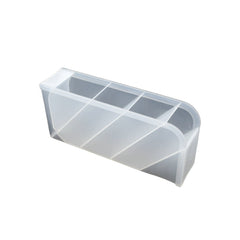 4384 Plastic 4 Compartment Office Desktop Storage Box, Pen Pencil Stand/Holder Stationary Organizer, Plastic Desktop Stationary Organizer For School