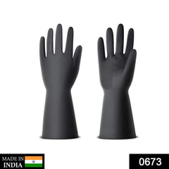 0673 Multipurpose Natural Gum Rubber Reusable Cleaning Gloves DeoDap