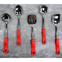 2935 Stainless Steel Serving Spoon Set 5 pcs. DeoDap