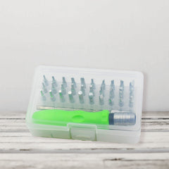 1591   30 IN 1 MINI SCREWDRIVER BITS SET WITH MAGNETIC FLEXIBLE EXTENSION ROD