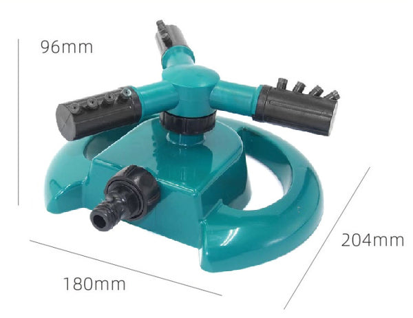 1677 3 Arm 360???ø Sector Rotating Water Sprinkler Garden Pipe Hose Irrigation Yard DeoDap