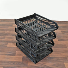 8865 File Cabinets Storage Rack Magazine Newspaper Rack Filing Cabinet, Four-Layer File Rack, Stacking Rack, Desktop File Storage Rack, Office Data File Rack Drawer Type Classification Cabinet Desktop File Holder Organizer for Office (4 Layer)
