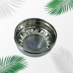 3345  Multi-Purpose Stainless Steel Round Shape Tiffin Box - Small Gift for Baby Girl and Baby Boy For Office, School/Tuition/ Picnic (Small)