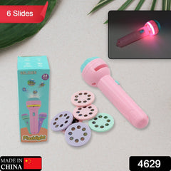 4629 Mini Slide Projector for Kids with 6 Slide and 48 Animated Pattern, Flashlight Torch for Kids, Projector Torch, Educational Learning Toy, Education Learning For Girls & boy