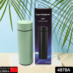 4878A The smart water bottle has a waterproof LED display, Stainless Steel BPA-Free Leak Proof Double Walled Vacuum Insulated Cold and Warm Water Bottle with LED Temperature Display