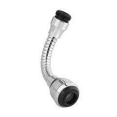 0527  Flexible 360 Degree Stainless Steel Faucet Turbo Flex Sprayer Water Extender for Easy Clean Sink Water Saving Extension Jet Stream Spray Setting Faucet for Kitchen/Bathroom