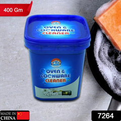 7264 Oven And Cookware Cleaner | Oven And Cookware Cleaner Powder | Stainless Steel Cleaning Powder | Remove Stains from Pots Pans Multi-Purpose Cleaner & Removes Household Clean Universal Cleaning Powder for Removing Rust