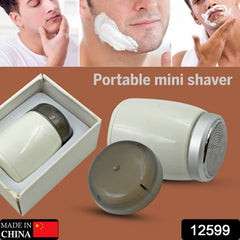 12599 Mini Electric Shavers for Men, Pocket Shaver, Portable Shaver Head, Mini Shaver Professional Shaver Hair Cleaning Shave Head Shaving Machine Long Battery Life for Indoor and Outdoor Use Gift for Boyfriend Father